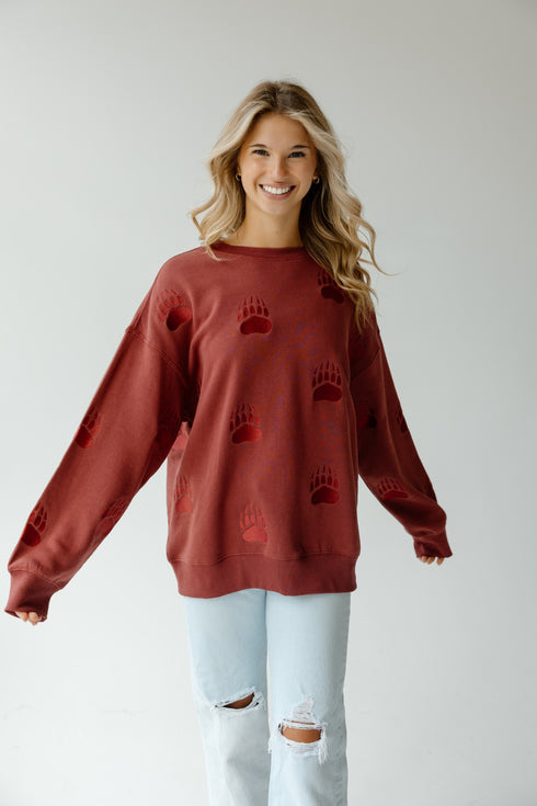 Montana Ritter Repeat Lantern Sleeve Crew